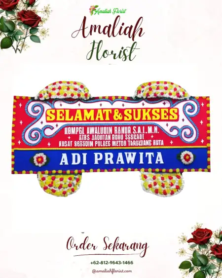 Papan Bunga Ucapan Selamat Penatahan
